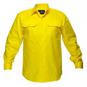 Long Sleeves Yellow Safety Shirt